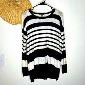 Vince Cotton Striped  Sweater